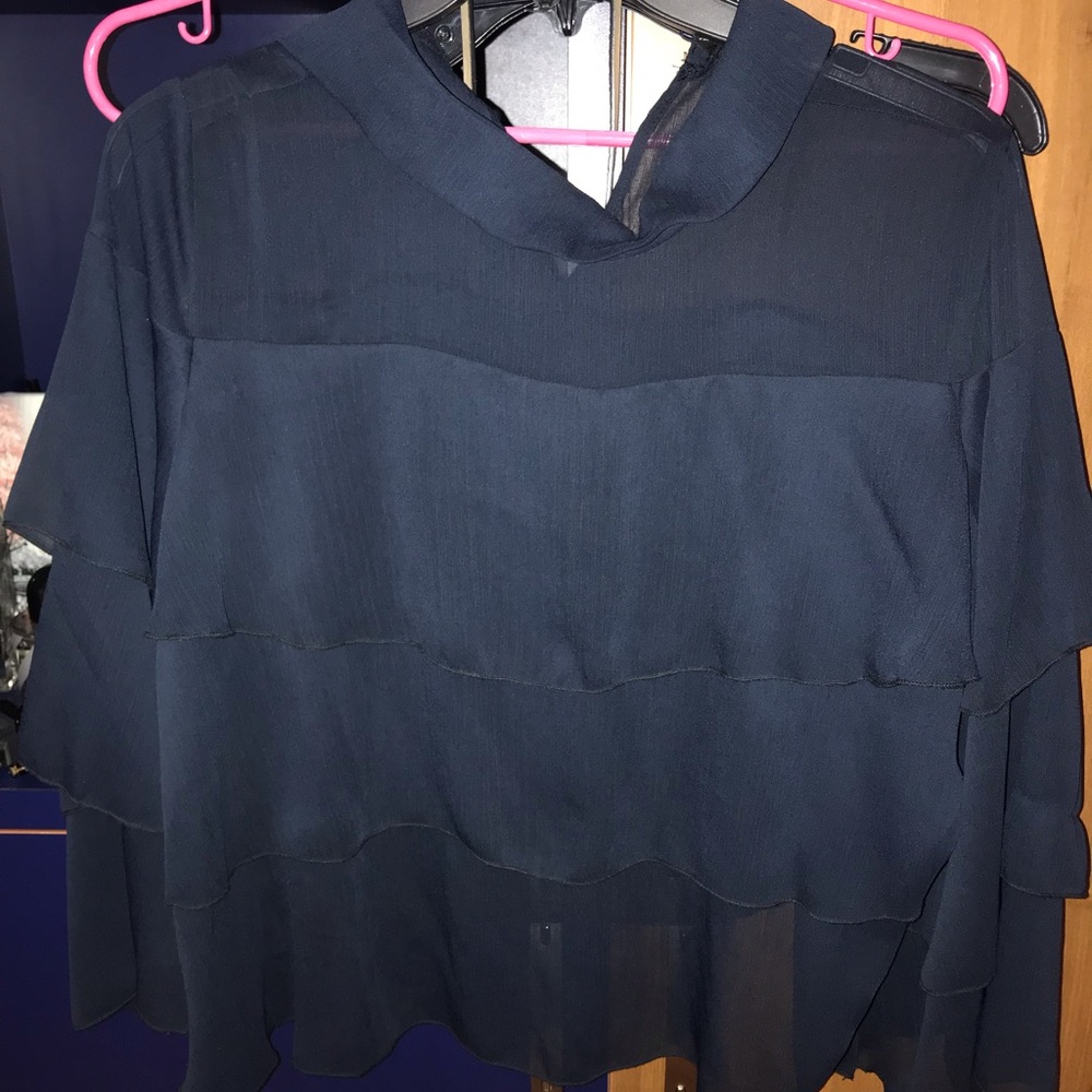 Zara silk top blouse